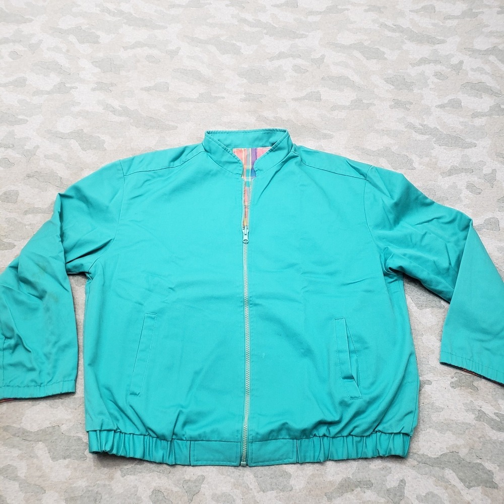 Vintage‎ Pendleton Jacket Womens Large Green Full Zip Windbreaker